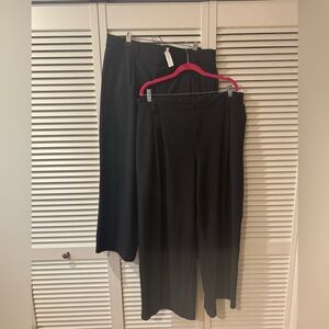 Two Pair HALARA Black Wide-Leg Women's Pants